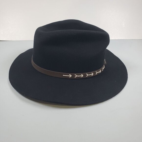 Elegant Black Fedora with Arrow Band main image 12